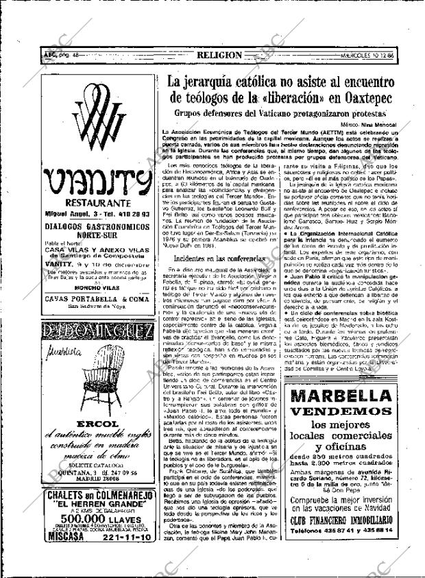 ABC MADRID 10-12-1986 página 48
