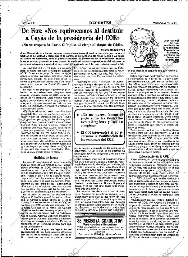 ABC MADRID 10-12-1986 página 72