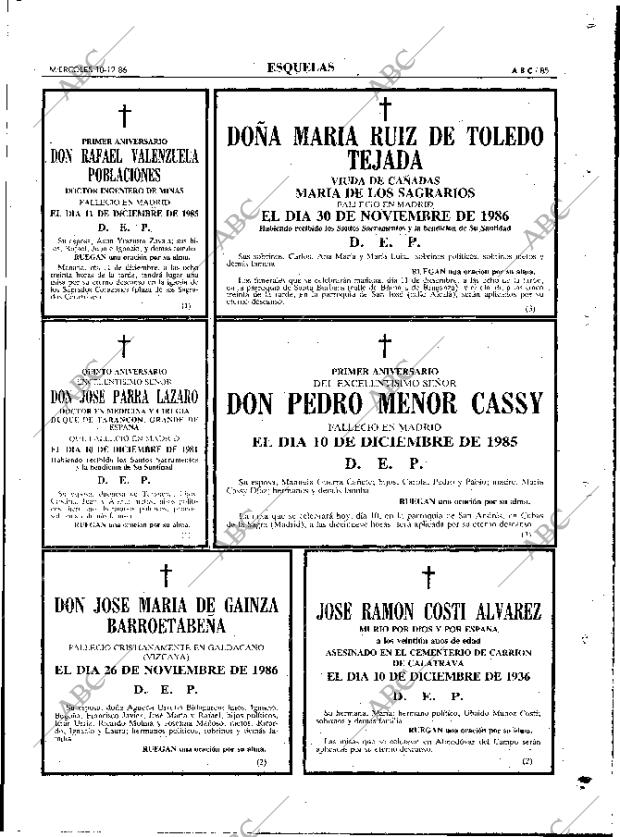 ABC MADRID 10-12-1986 página 85