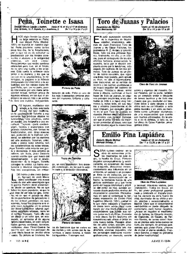 ABC MADRID 11-12-1986 página 118
