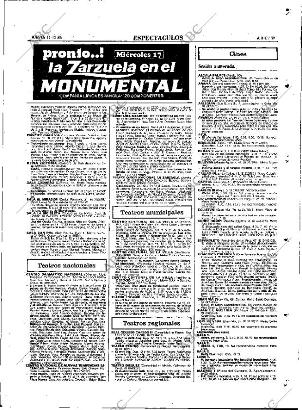 ABC MADRID 11-12-1986 página 89