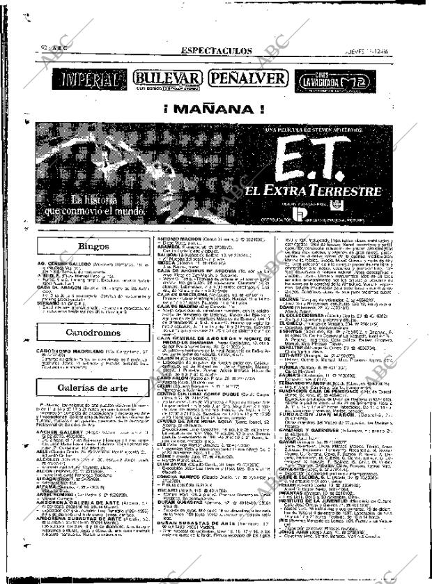 ABC MADRID 11-12-1986 página 92