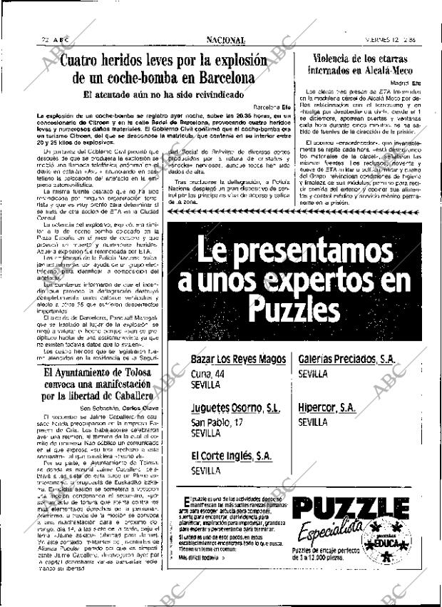 ABC SEVILLA 12-12-1986 página 22