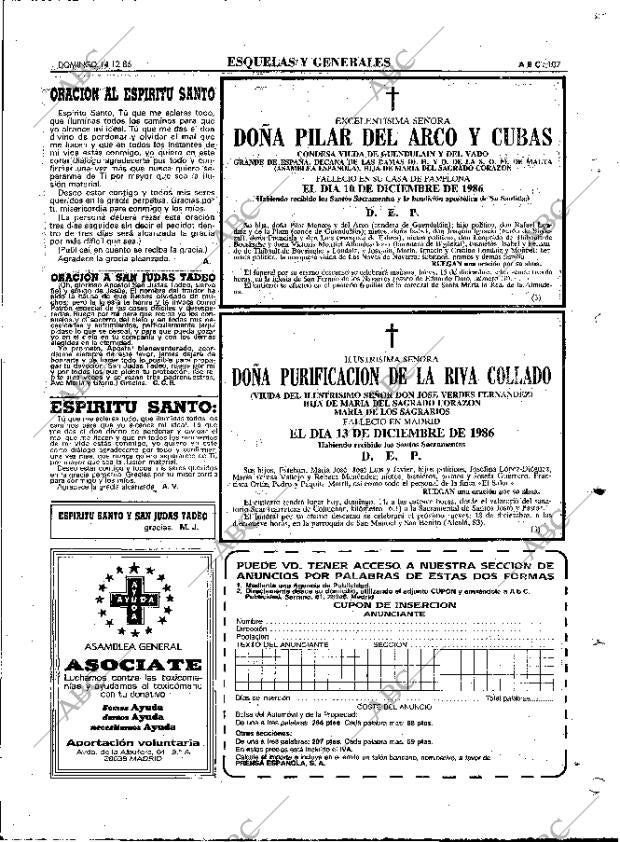 ABC MADRID 14-12-1986 página 107