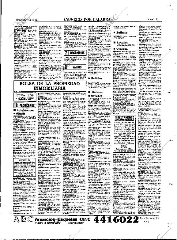 ABC MADRID 14-12-1986 página 111