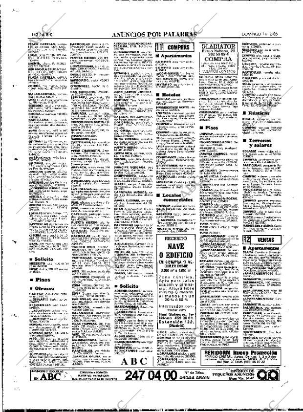 ABC MADRID 14-12-1986 página 112