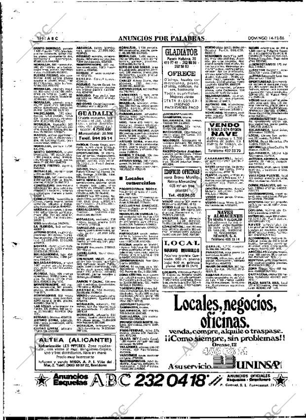 ABC MADRID 14-12-1986 página 114