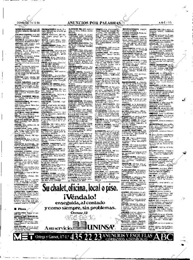 ABC MADRID 14-12-1986 página 115