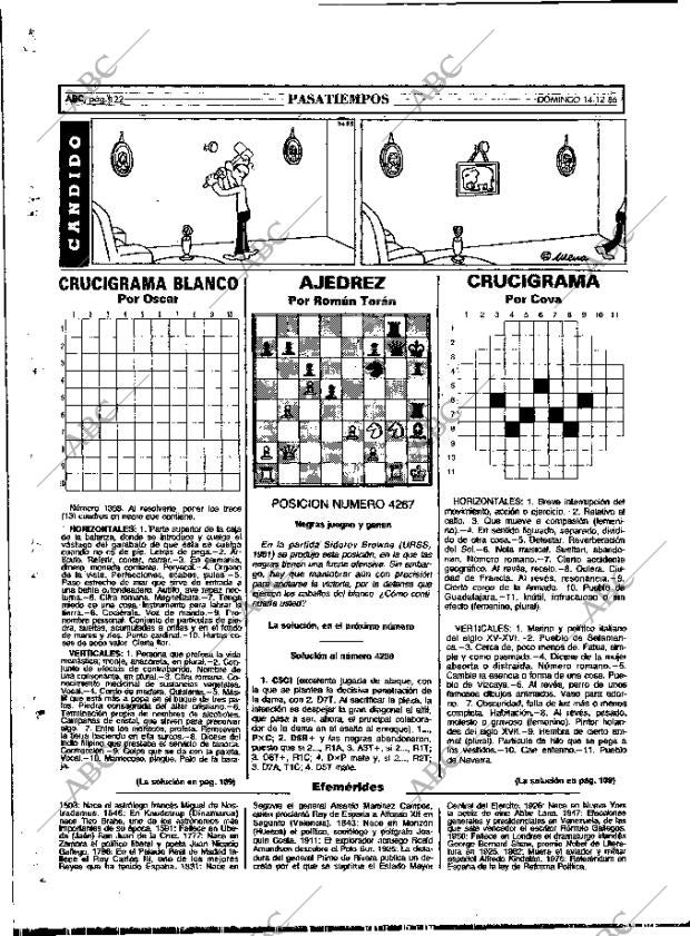 ABC MADRID 14-12-1986 página 122