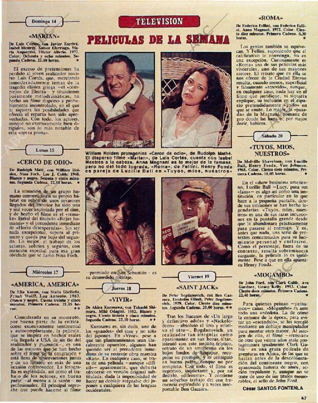 ABC MADRID 14-12-1986 página 183