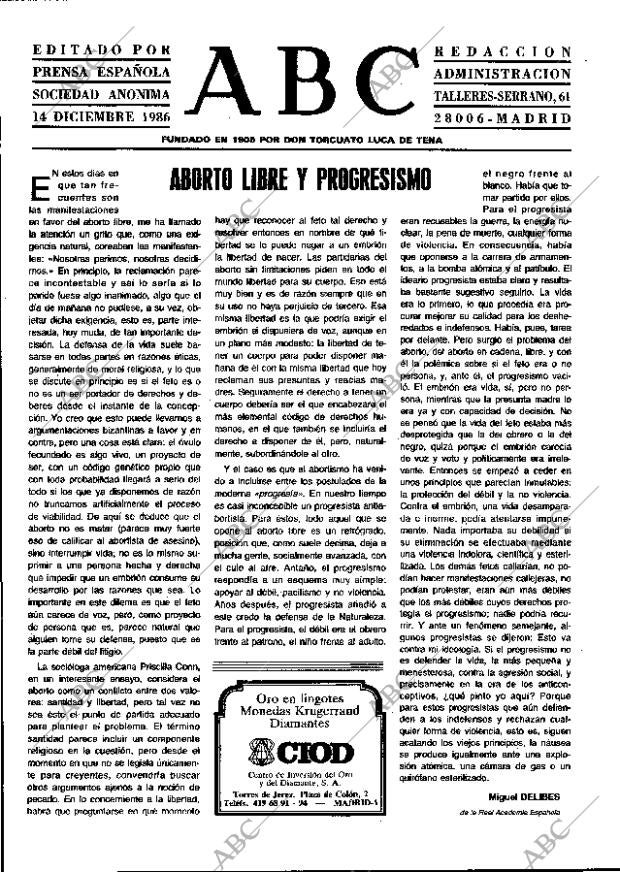 ABC MADRID 14-12-1986 página 3