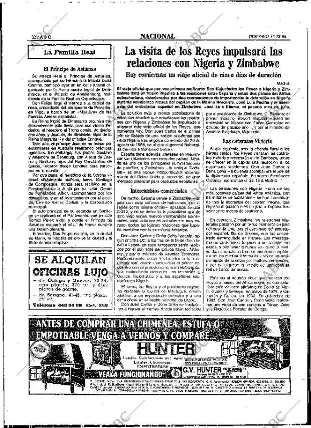 ABC MADRID 14-12-1986 página 32