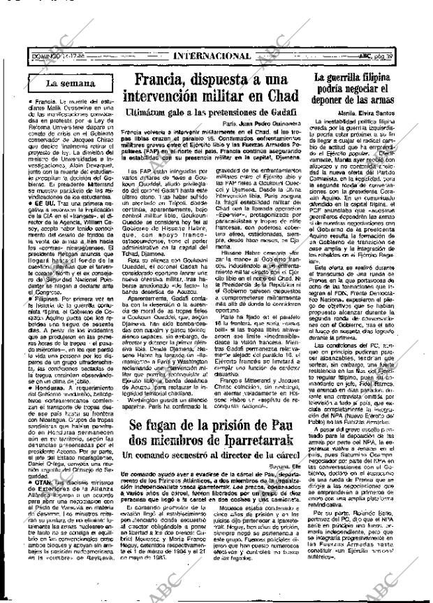 ABC MADRID 14-12-1986 página 39