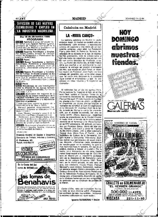ABC MADRID 14-12-1986 página 48