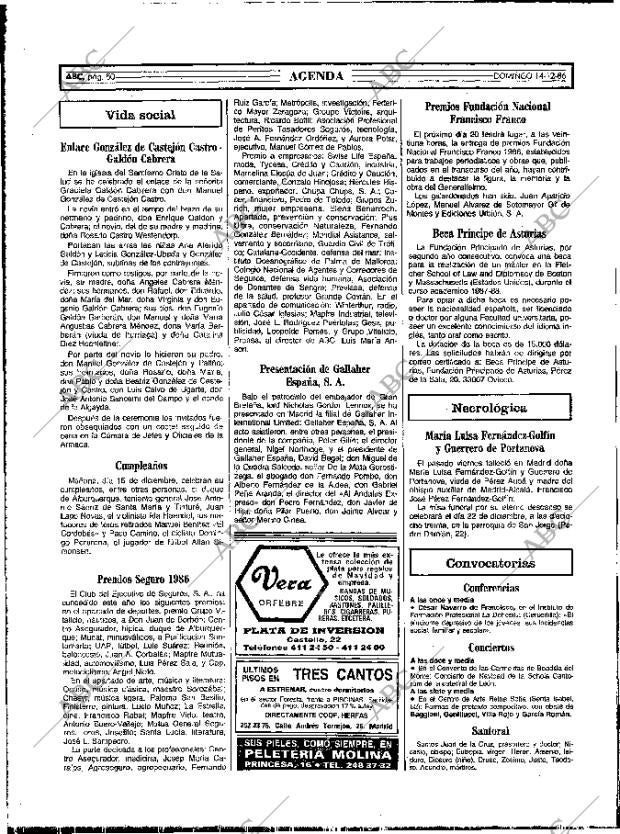 ABC MADRID 14-12-1986 página 50