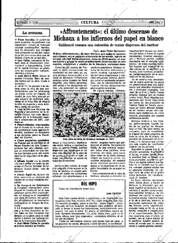ABC MADRID 14-12-1986 página 57