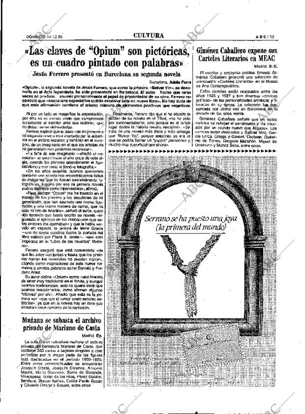 ABC MADRID 14-12-1986 página 59