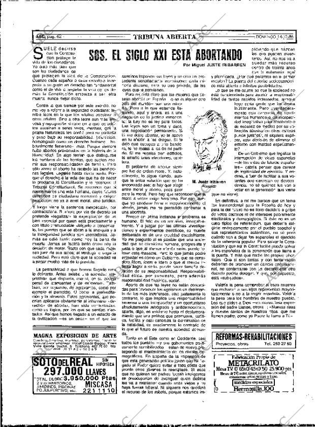 ABC MADRID 14-12-1986 página 62