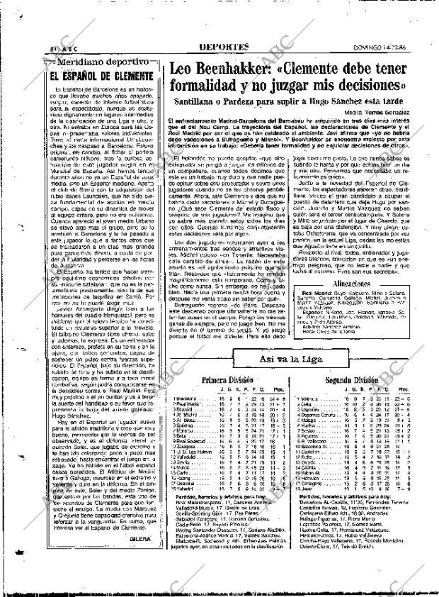 ABC MADRID 14-12-1986 página 84