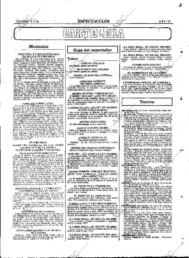 ABC MADRID 14-12-1986 página 95