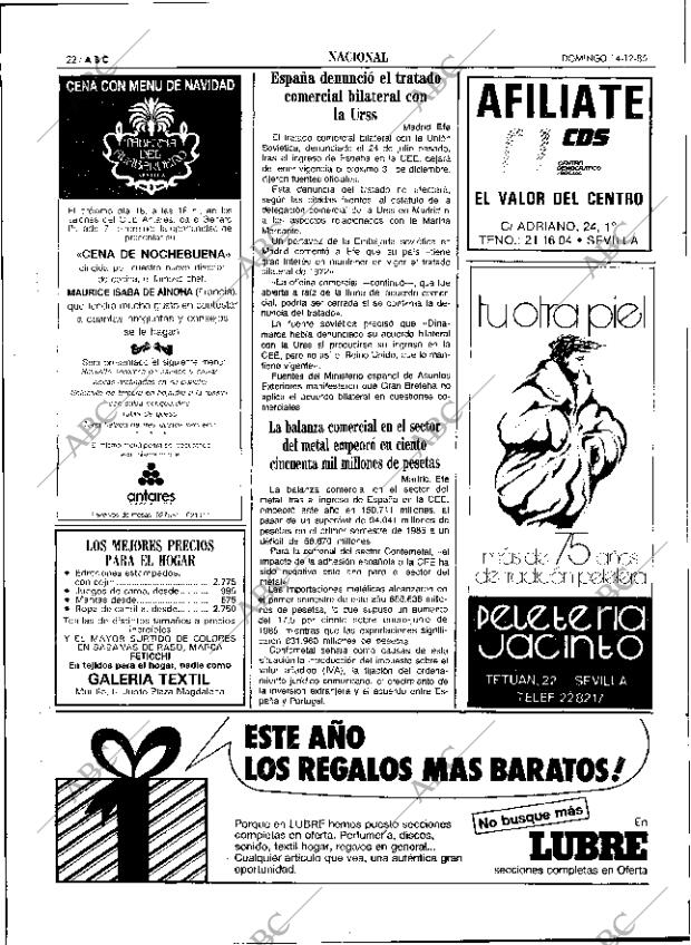 ABC SEVILLA 14-12-1986 página 22