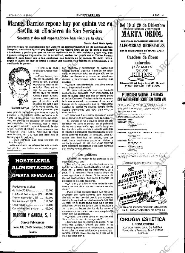 ABC SEVILLA 14-12-1986 página 71