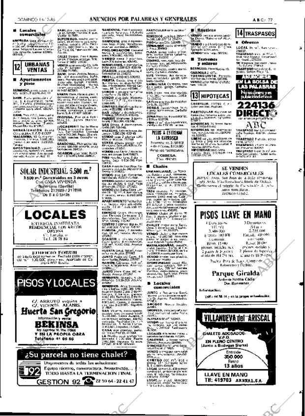 ABC SEVILLA 14-12-1986 página 77