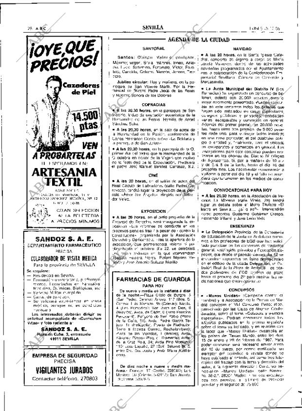 ABC SEVILLA 15-12-1986 página 28