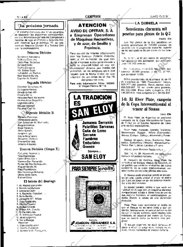 ABC SEVILLA 15-12-1986 página 50