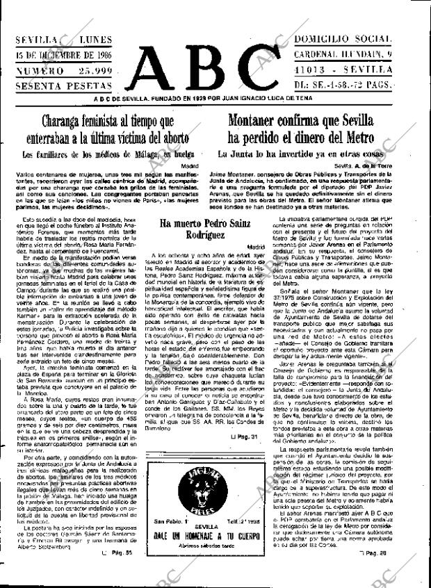 ABC SEVILLA 15-12-1986 página 9