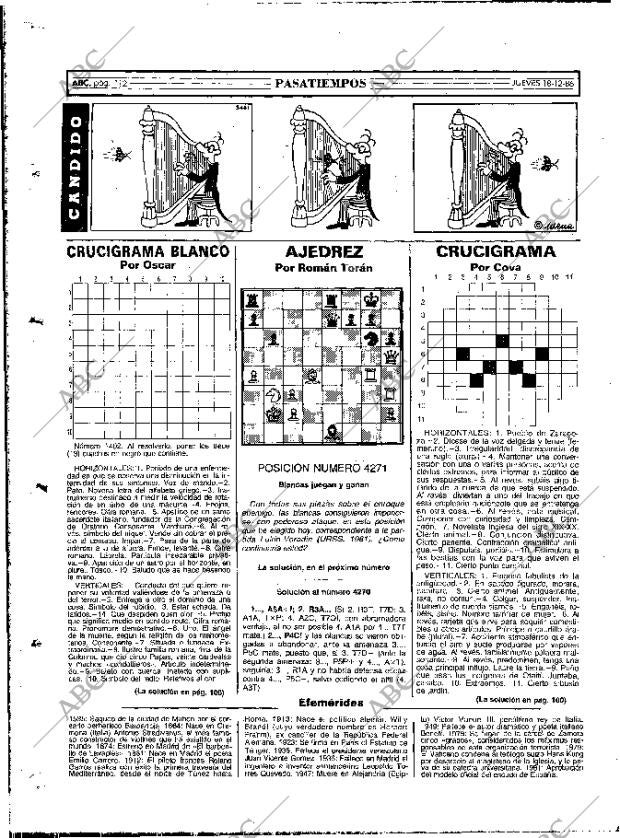 ABC MADRID 18-12-1986 página 112