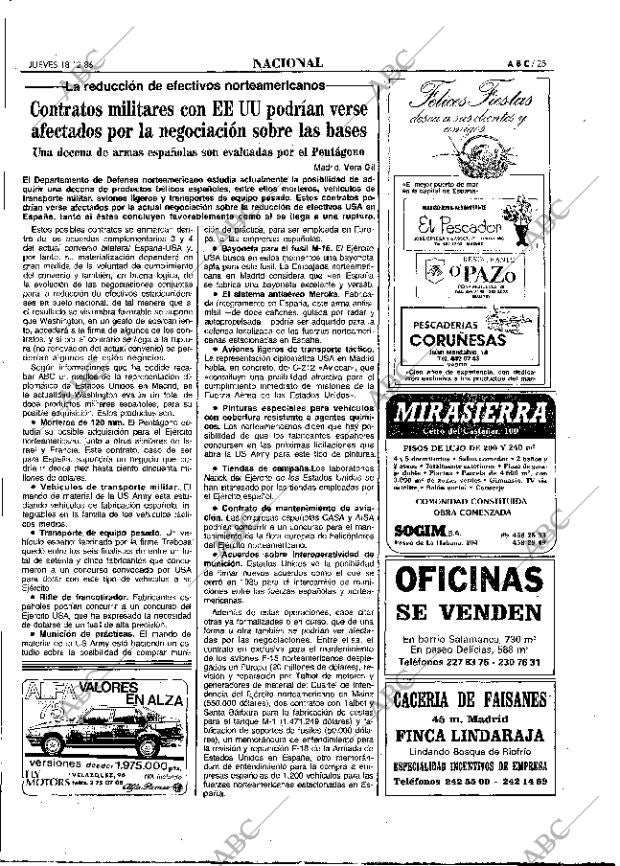 ABC MADRID 18-12-1986 página 25