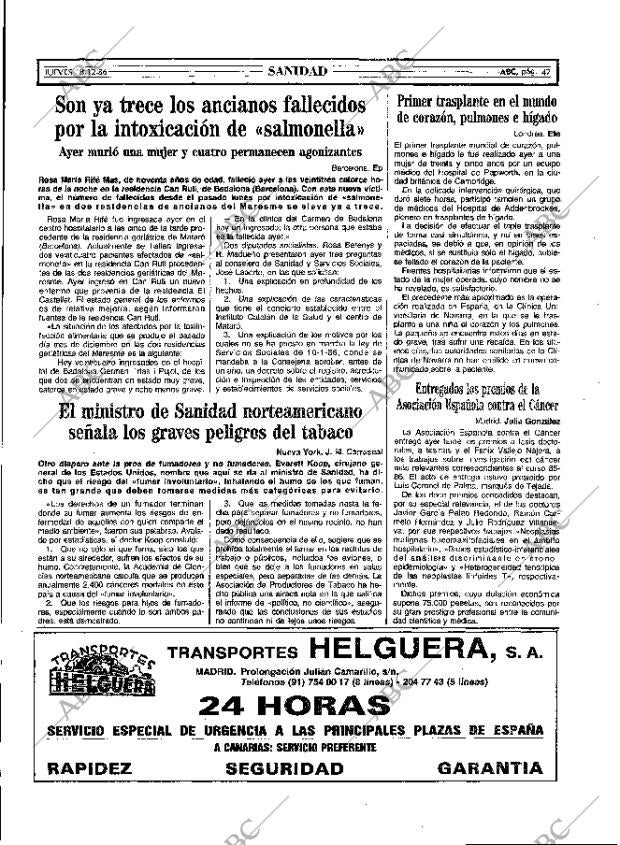 ABC MADRID 18-12-1986 página 47