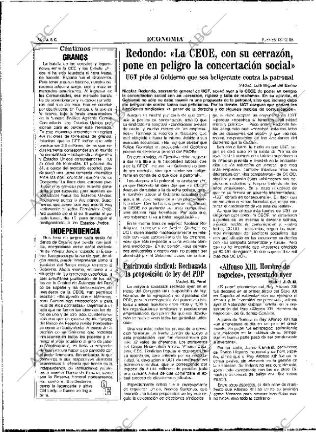 ABC MADRID 18-12-1986 página 54