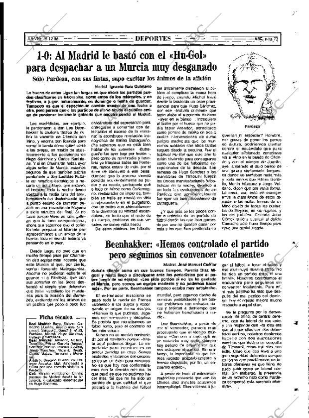 ABC MADRID 18-12-1986 página 73