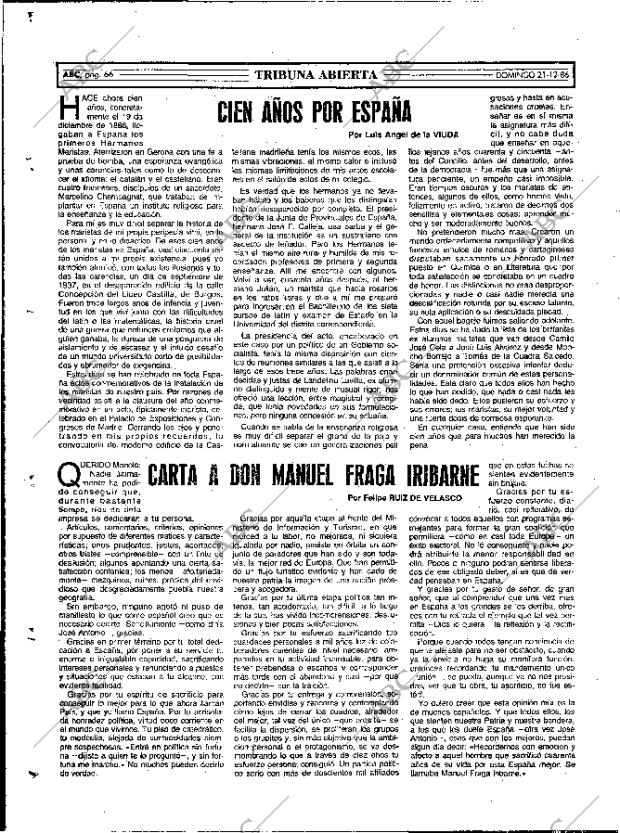 ABC MADRID 21-12-1986 página 66