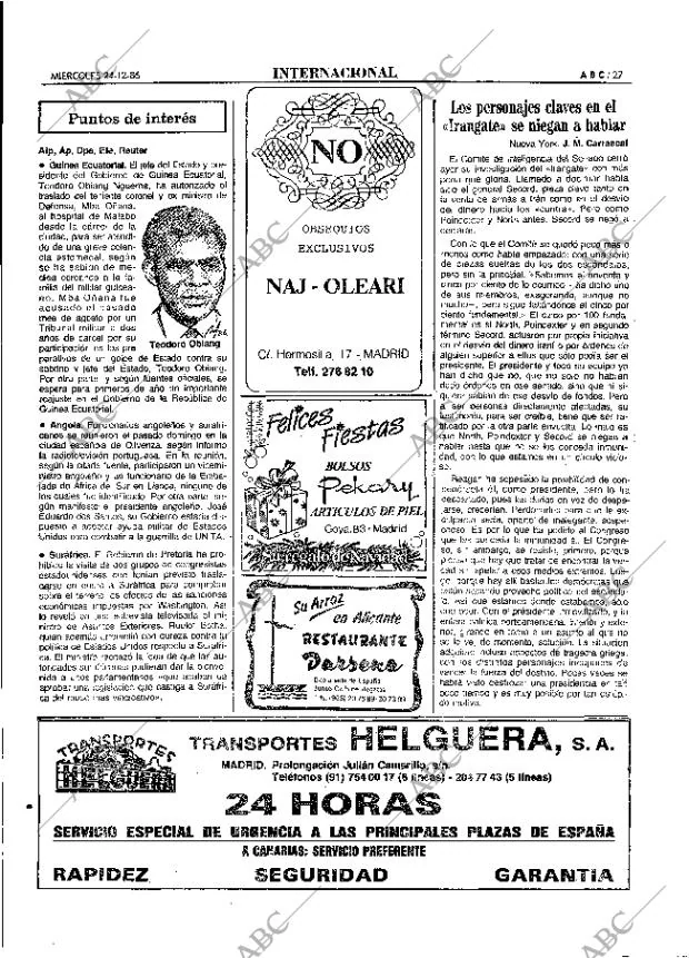 ABC MADRID 24-12-1986 página 27