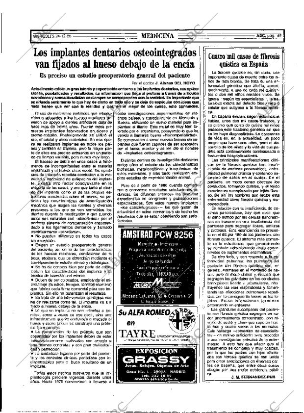 ABC MADRID 24-12-1986 página 49