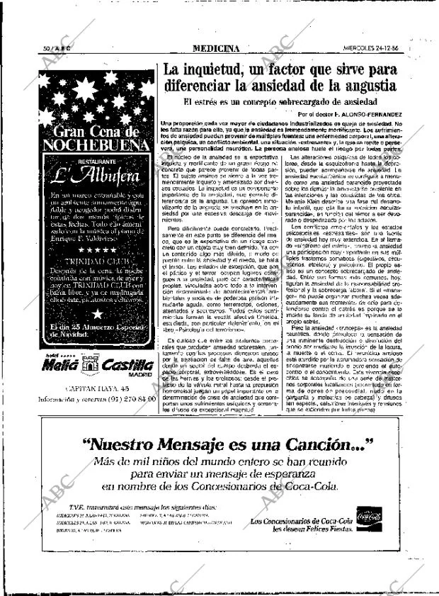 ABC MADRID 24-12-1986 página 50