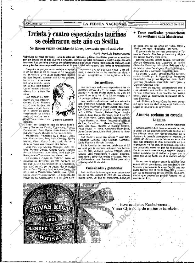 ABC MADRID 24-12-1986 página 72