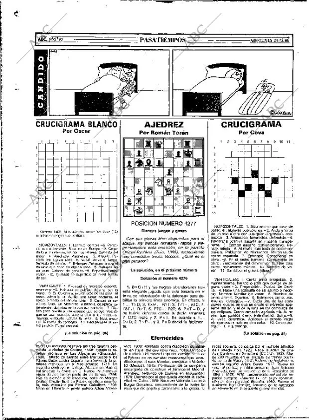 ABC MADRID 24-12-1986 página 92
