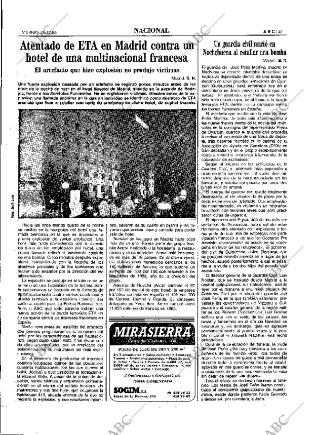 ABC MADRID 26-12-1986 página 21