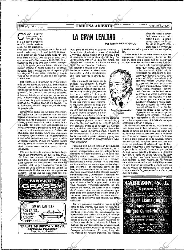 ABC MADRID 26-12-1986 página 34