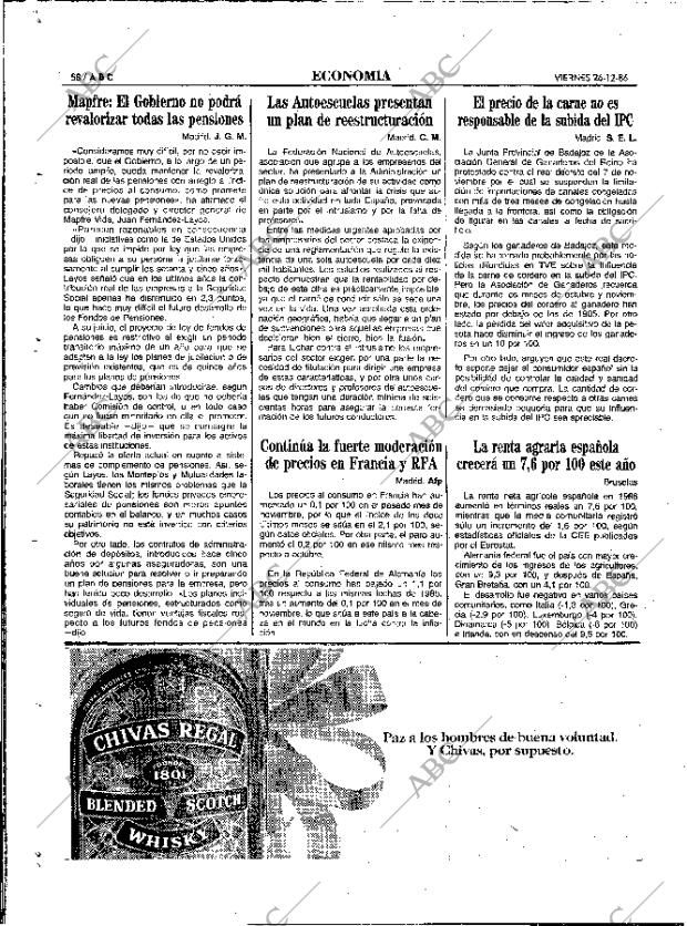 ABC MADRID 26-12-1986 página 58