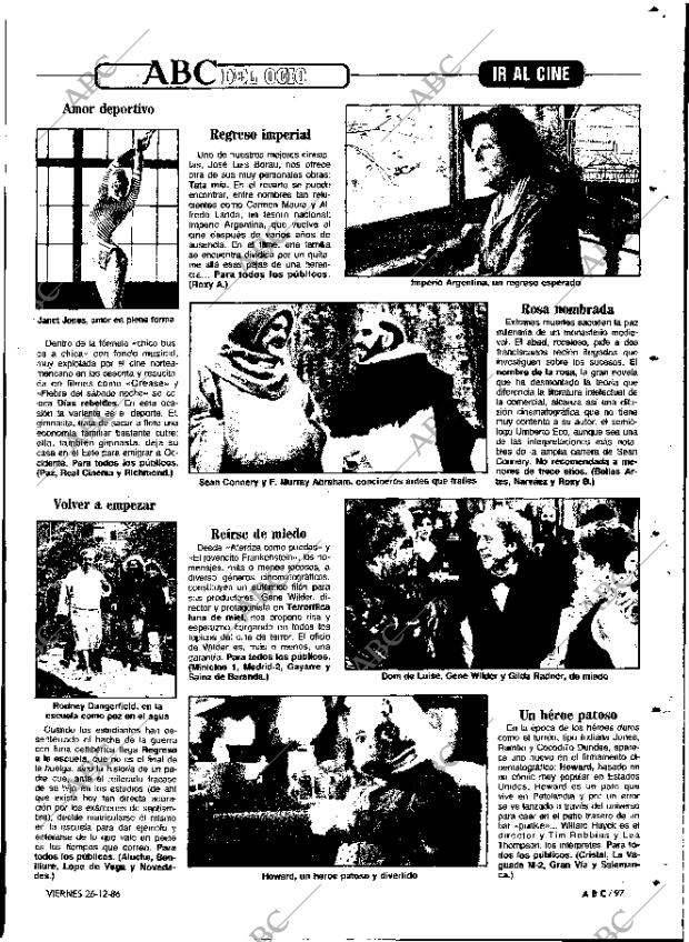 ABC MADRID 26-12-1986 página 97