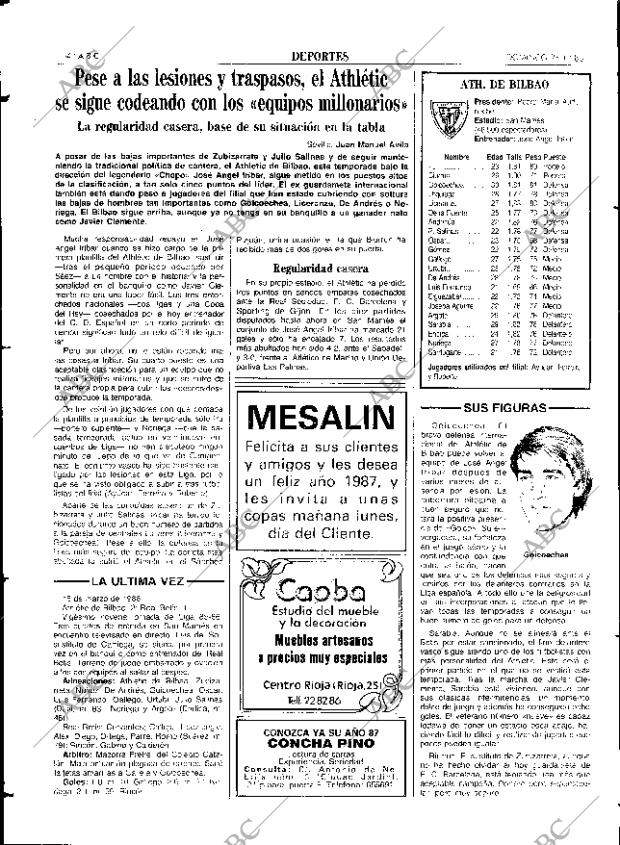 ABC SEVILLA 28-12-1986 página 54