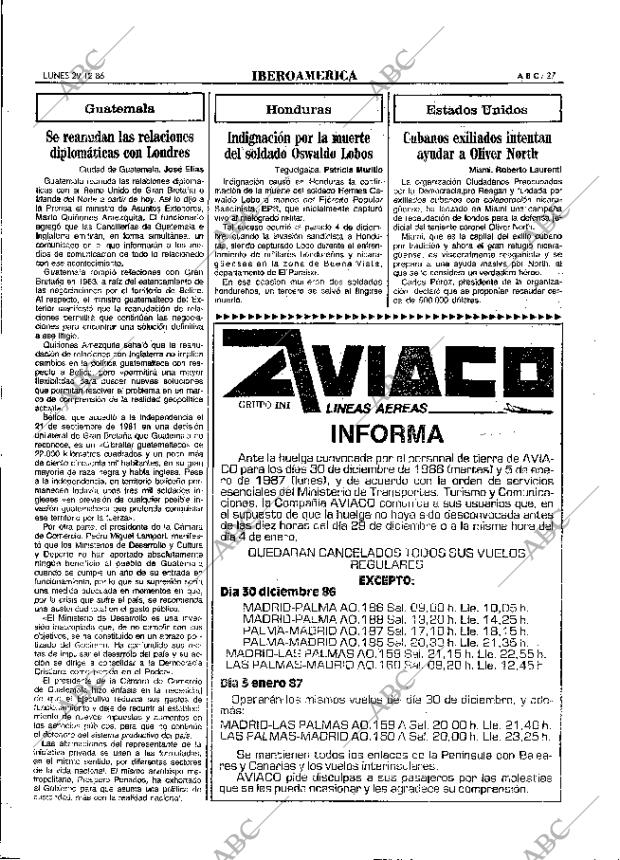 ABC MADRID 29-12-1986 página 27