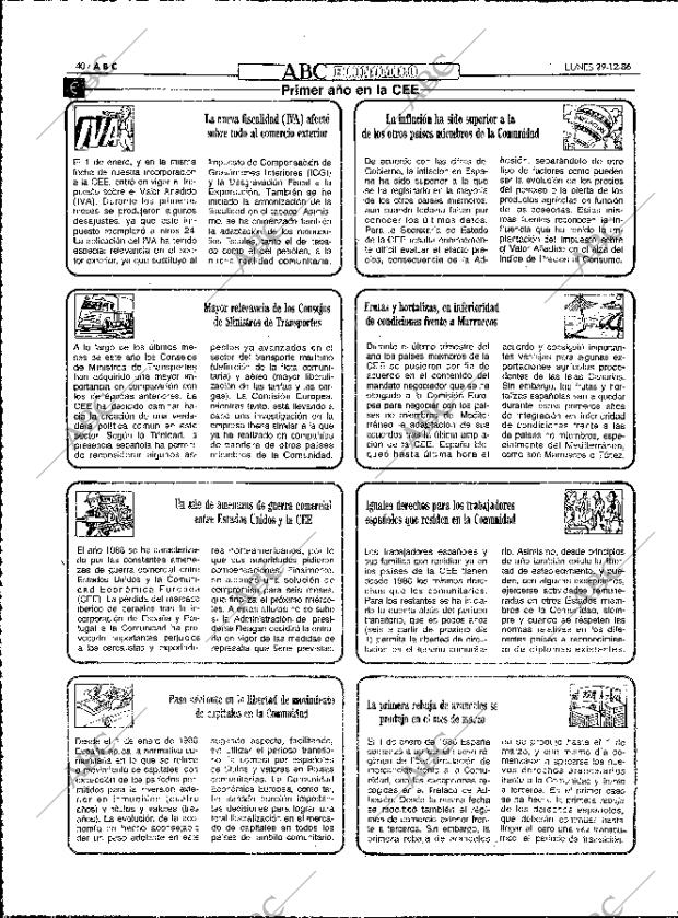 ABC MADRID 29-12-1986 página 40