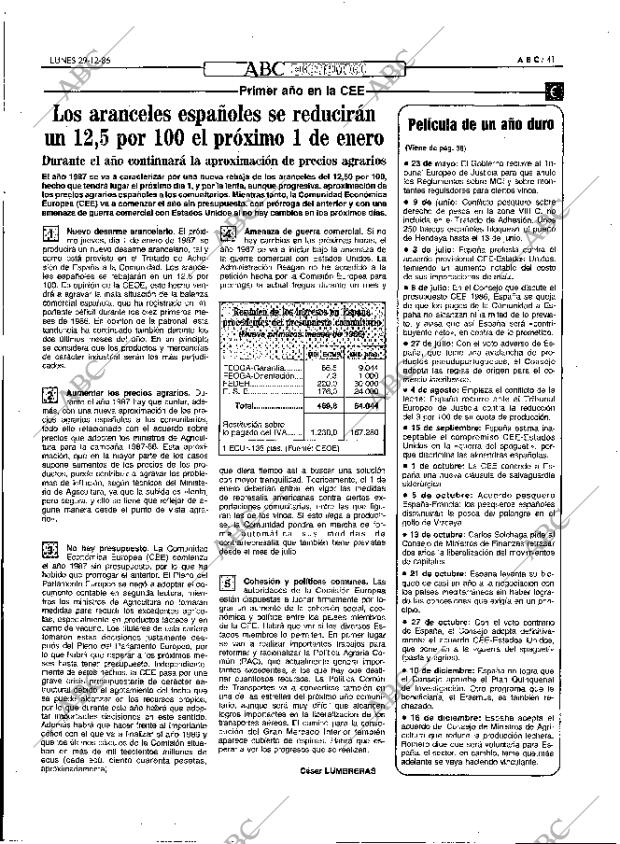 ABC MADRID 29-12-1986 página 41