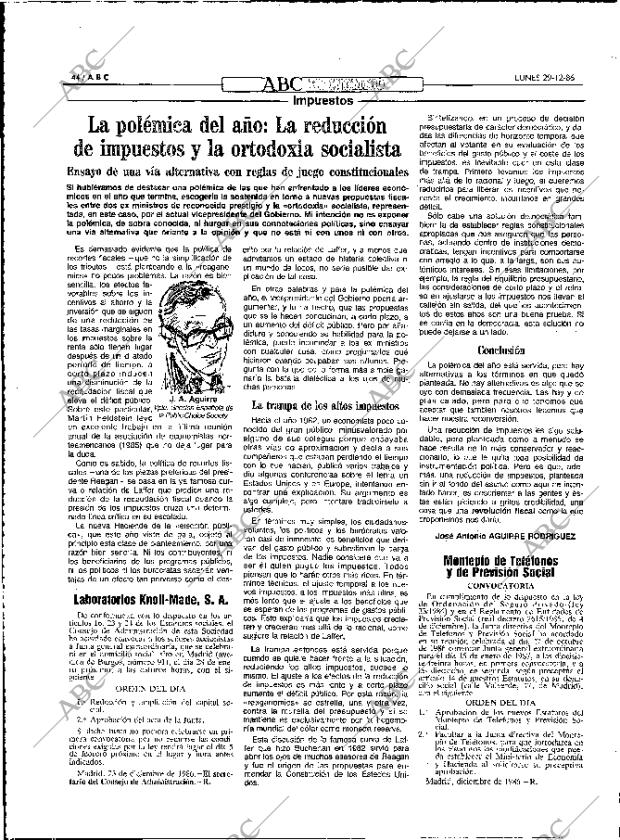 ABC MADRID 29-12-1986 página 44